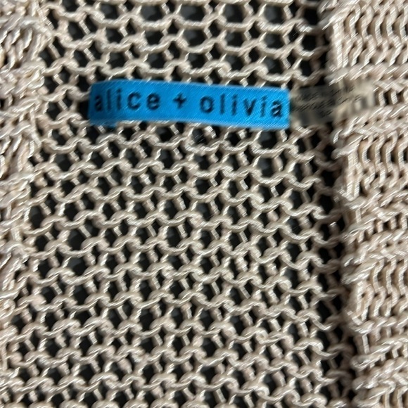 Alice + Olivia Open Knit short Sleeve Cardigan S - Picture 4 of 7